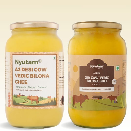 Gir Cow Ghee & A2 Ghee (500ML each)